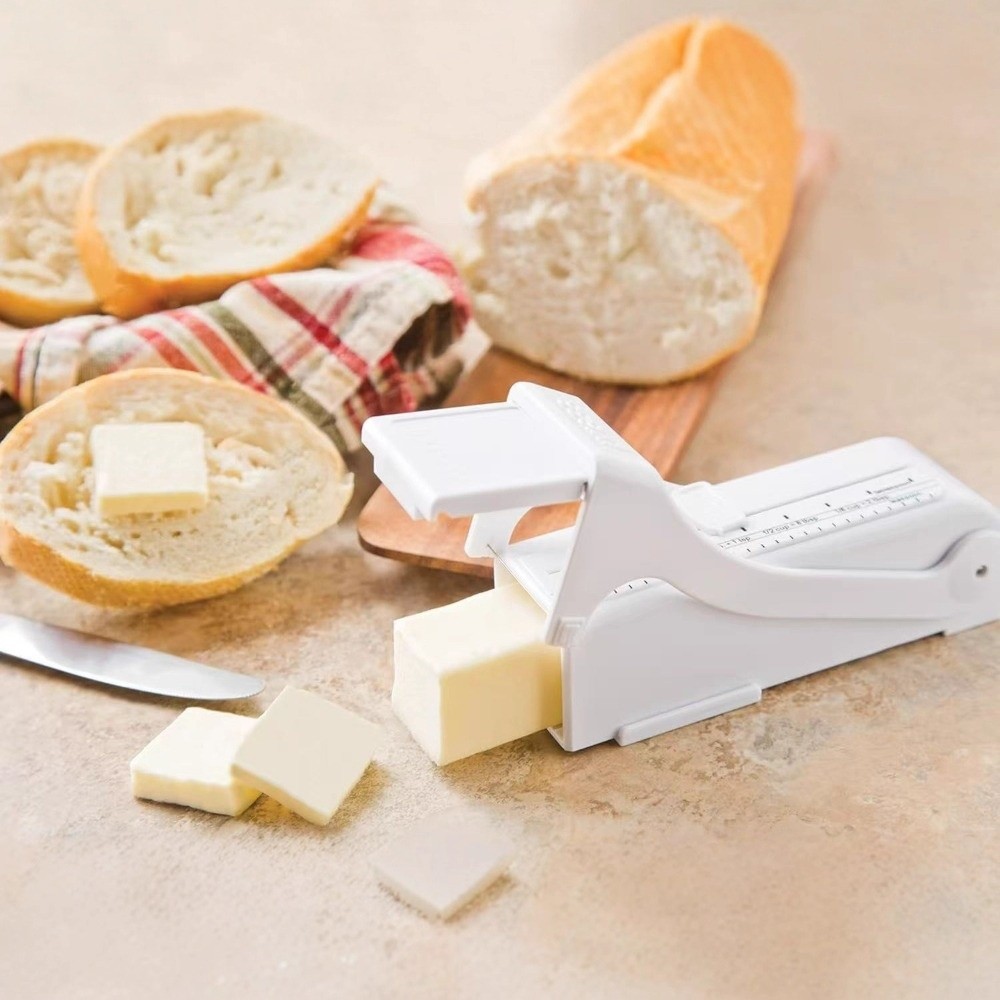 Precision Butter Cutter and Storage Box with Measurement Marks for Baking and Cooking