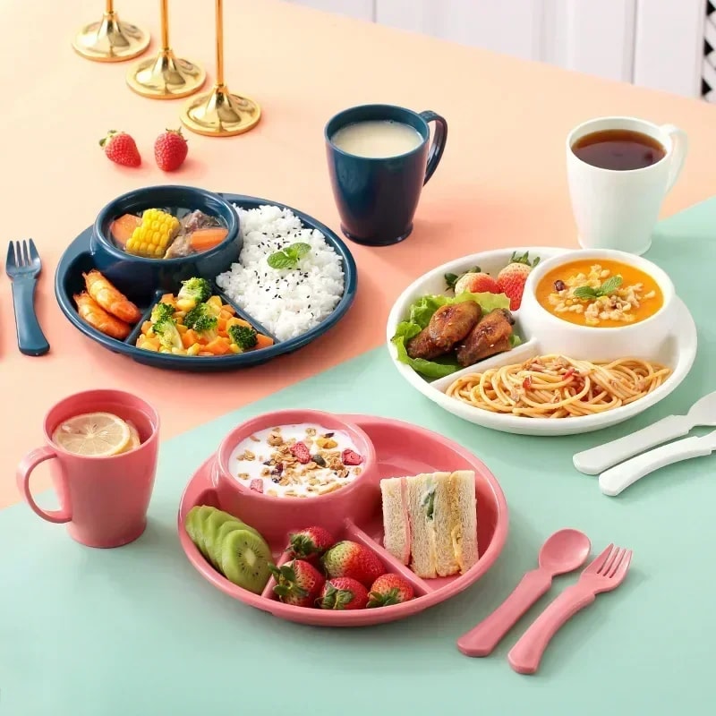 Portion Control Divided Plate for Healthy Eating and Weight Management
