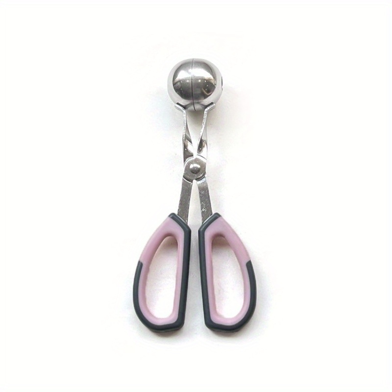 Stainless Steel Meatball Maker Spoon with Non-Stick Grip for Meatballs, Rice Balls & Ice Cream Scoops