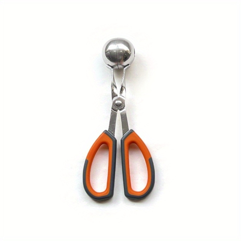 Stainless Steel Meatball Maker Spoon with Non-Stick Grip for Meatballs, Rice Balls & Ice Cream Scoops