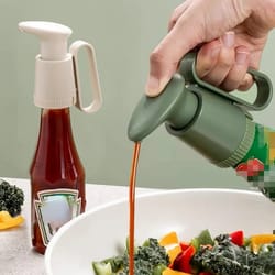 precision sauce dispenser pump handle for ketchup, syrup & oil bottles
