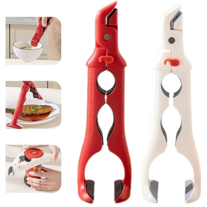 Hot Plate Gripper AntiScald Bowl Holder Jar Opener For Safe Kitchen Handling 0