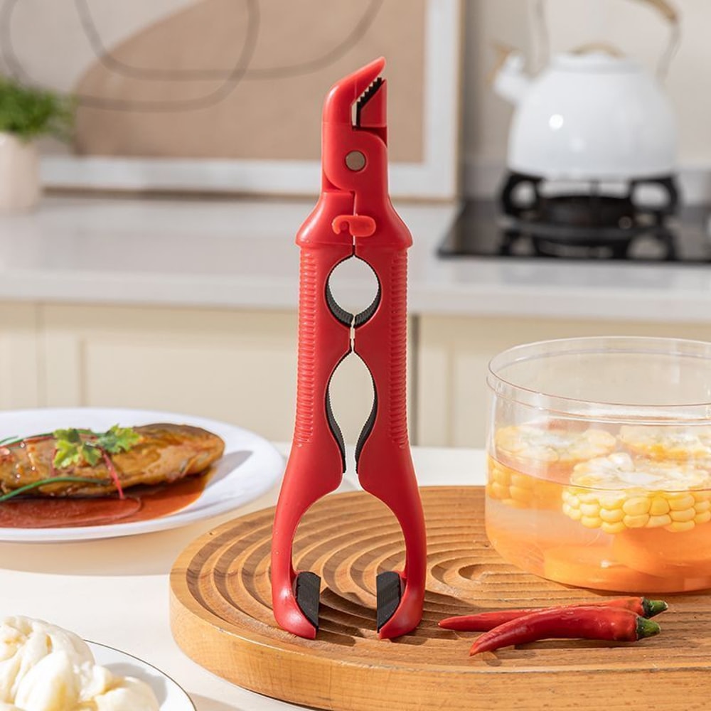 Hot Plate Gripper AntiScald Bowl Holder Jar Opener For Safe Kitchen Handling 5