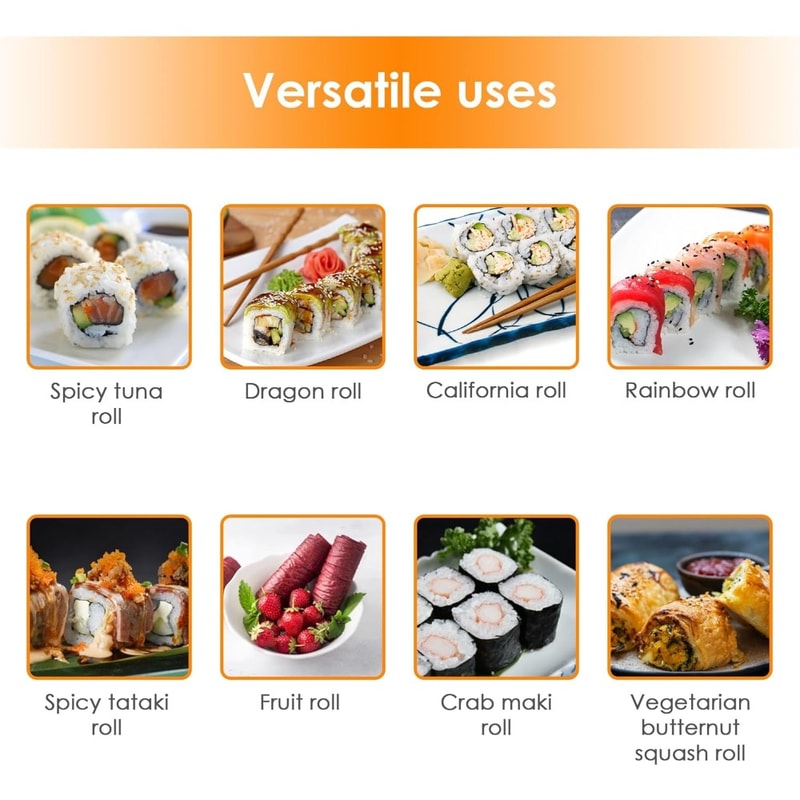 EasyRoll Sushi Roller Kit For Cabbage Rolls Grape Leaves And Homemade Sushi 3
