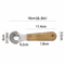 CocoCraft Stainless Steel Coconut Scraper With Wooden Handle For Fresh Coconut Milk Desserts 4