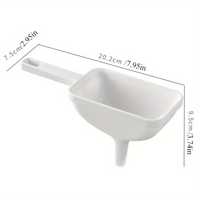 Large Mouth Food Grade Oil Pouring Funnel For Kitchen Bottles And Leak Free Refilling 1