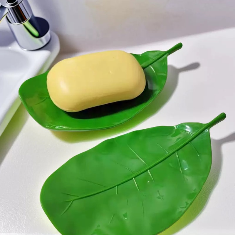 Alien Leaf Self-Draining Soap Holder Decorative Bathroom Soap Dish