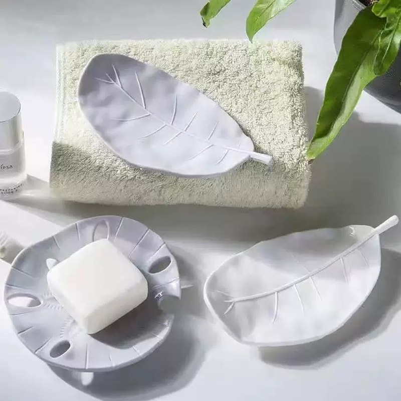 Alien Leaf Self-Draining Soap Holder Decorative Bathroom Soap Dish
