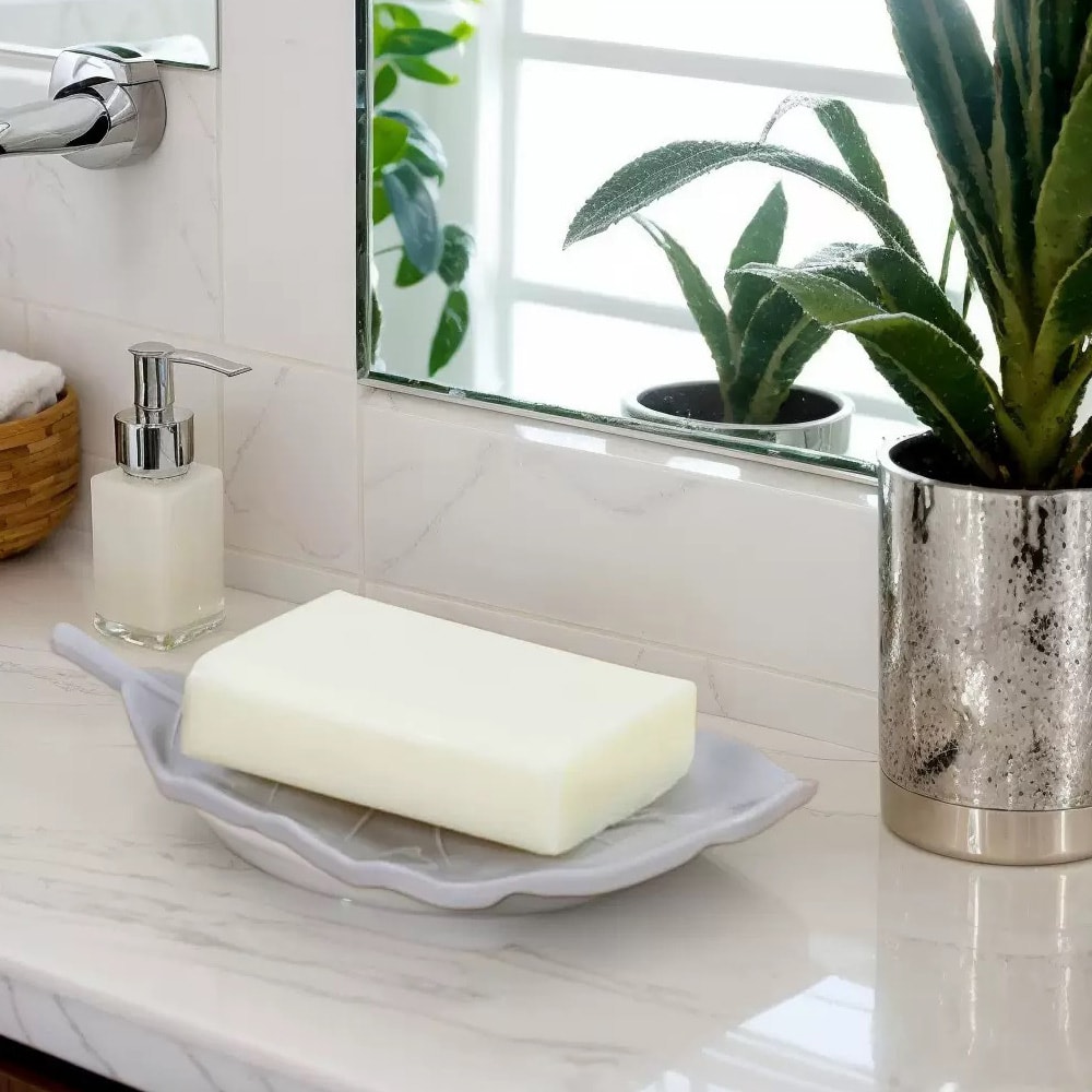 Alien Leaf Self-Draining Soap Holder Decorative Bathroom Soap Dish