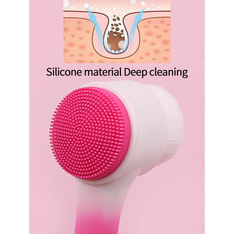 PureGlow Silicone Face Cleansing Brush For Deep Pore Cleansing Blackhead Removal 3