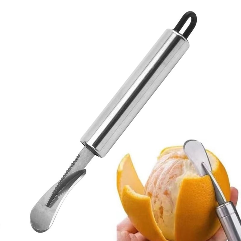 Premium Orange Peeler Tool Stainless Steel Citrus Peeler Fruit Slicer For Easy Kitchen Prep 0