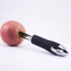 stainless steel pepper corer and fruit seeder tool for quick kitchen prep