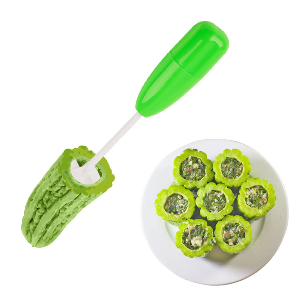 Stuffed Veggie Core Remover Set Vegetable Corer Zucchini Corer Kitchen Tool 3