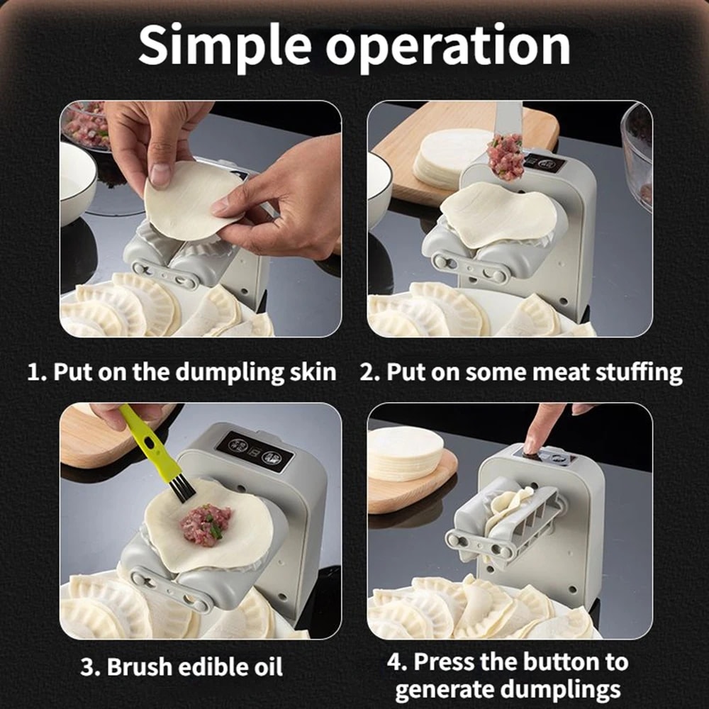 Electric Dumpling Maker Press USB Rechargeable Automatic Dumpling Maker For Ravioli Empanadas Pier 2