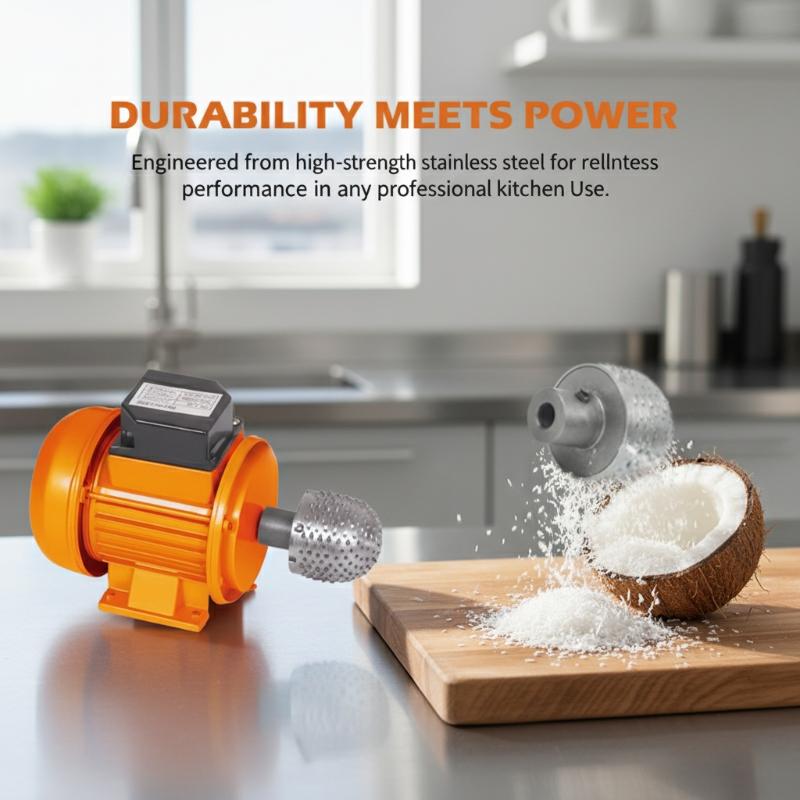Heavy Duty Stainless Steel Coconut Grater Head for Electric Coconut Scraper Machine