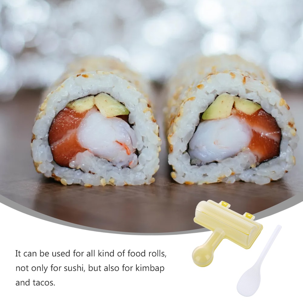 EasyRoll Kimbap & Sushi Maker Mold Set for Perfect Rice Rolls and Tacos