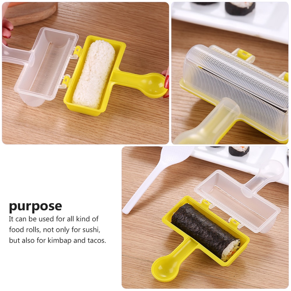 EasyRoll Kimbap & Sushi Maker Mold Set for Perfect Rice Rolls and Tacos