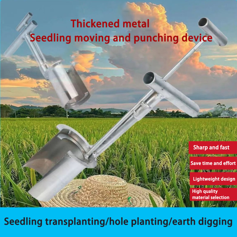 Stainless Steel Seedling Transplanter Tool For Vegetable Garden Planting 1