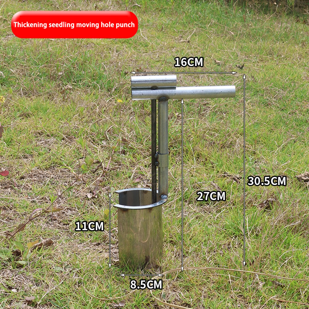 Stainless Steel Seedling Transplanter Tool For Vegetable Garden Planting 3