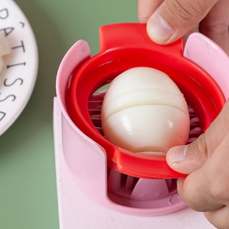 Stainless Steel Egg Slicer for Hard Boiled Eggs and Soft Fruits
