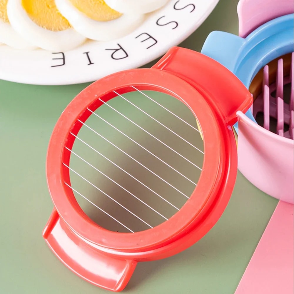 Stainless Steel Egg Slicer for Hard Boiled Eggs and Soft Fruits