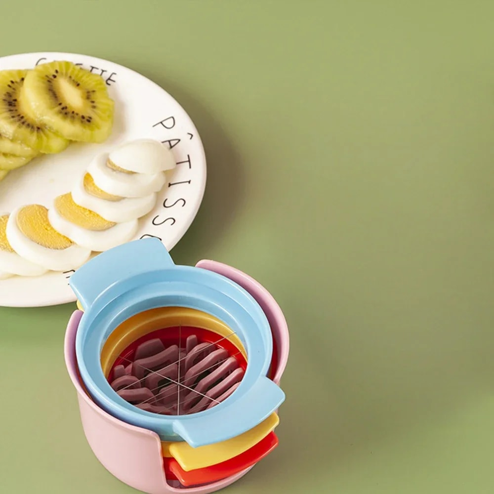 Stainless Steel Egg Slicer for Hard Boiled Eggs and Soft Fruits