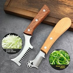 scallion master stainless steel green onion shredder & herb cutter