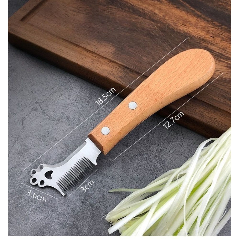 Scallion Master Stainless Steel Green Onion Shredder Herb Cutter 4