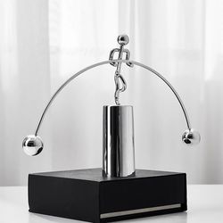 Creative Newton Pendulum Study Cradle Balance | Perpetual Motion Collision Balls, Teaching Supplies, Desk Decor