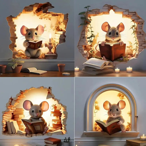 1SUNM736-Mouse-Hole-Wall-Sticker-Mouse-Book-Lover-s-Vinyl-Decal-Mouse-Reading-Decor-Cute-Mouse.jpg