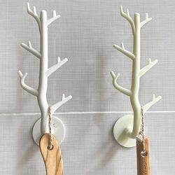 Branch Hook Wall Decor Key Holder Organizer Storage Coat Rack Hanger - Home Decorative Hooks for Stylish Home Storage