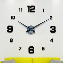 2022 Modern Large Wall Clock 3D DIY Quartz Clocks Acrylic Mirror Stickers Home Decor - Fashion Watches for Living Room