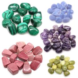 Natural Tumbled Stones Bulk: Quartz Energy Gems for Healing, Aquarium, and Home Decoration