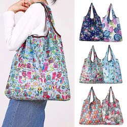 Foldable Eco Shopper Bag: Large-Capacity Women's Handbag for Home & Supermarket Shopping