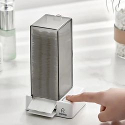 Cosmetic Cotton Pad Storage Box: Automatic Makeup Remover Paper Organizer