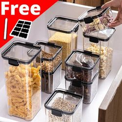 Kitchen PET Food Storage Containers: Organize with Kitchen Storage Boxes & Jars