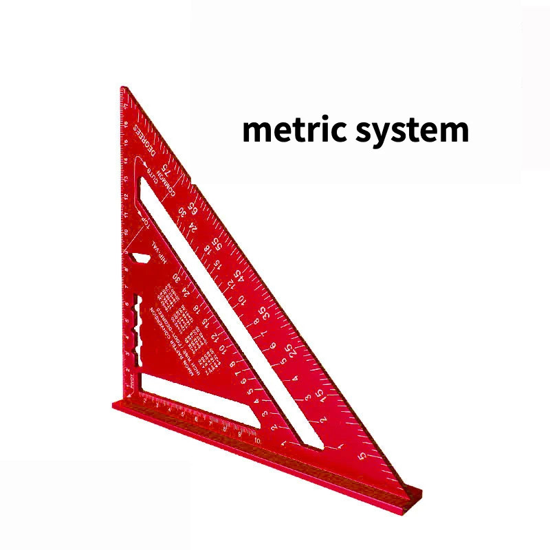 Multifunctional Triangle Ruler Metric Angle  Square Woodworking Tool For Carpenters 7