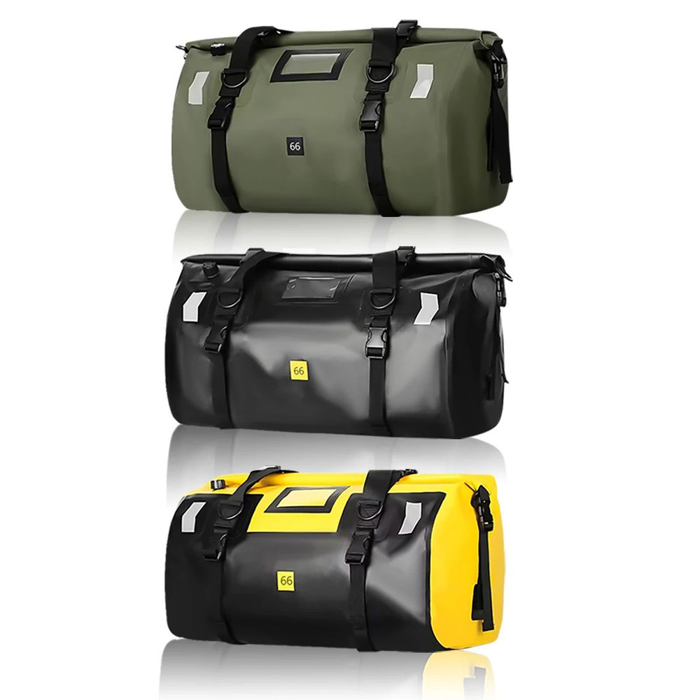 Motorcycle Dry Bag Waterproof Reflective Duffle Bag For Riding Boating Fishing Outdoor Adventures 7