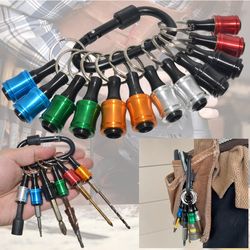 hex shank aluminum alloy screwdriver bits holder set, quick-change lightweight extension bar