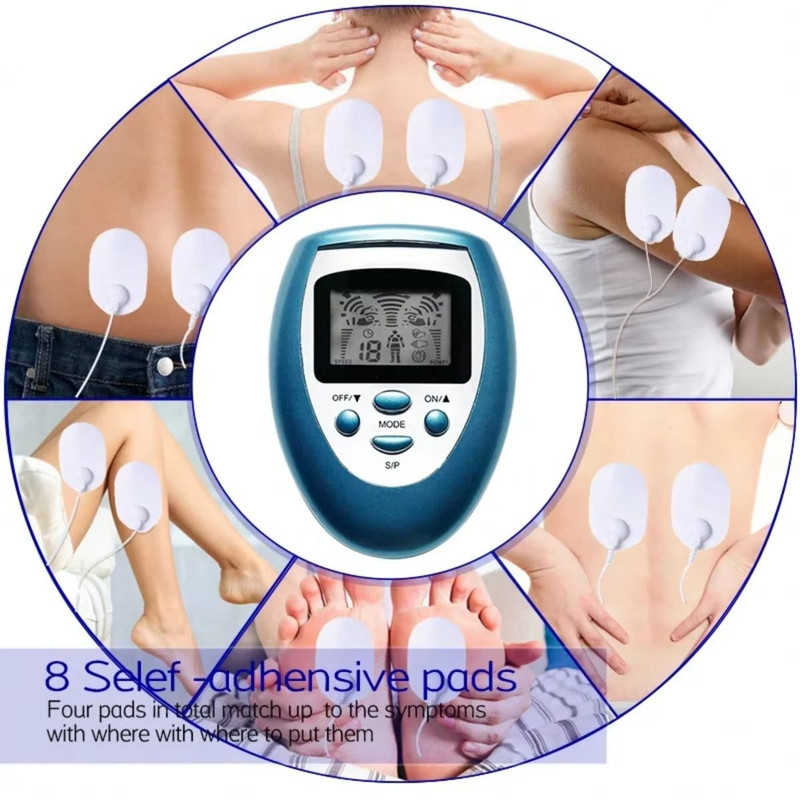 Newest TENS Body Massager Electrical Vibrating Meridian Pulse Stimulator For Muscle Pain Relief Re 3
