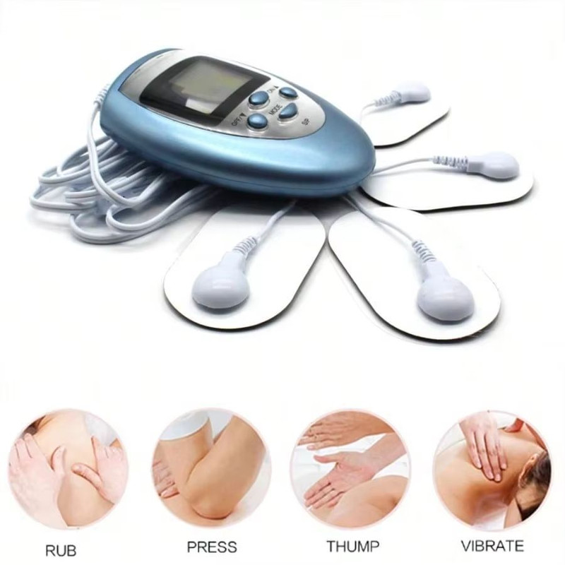 Newest TENS Body Massager Electrical Vibrating Meridian Pulse Stimulator For Muscle Pain Relief Re 1