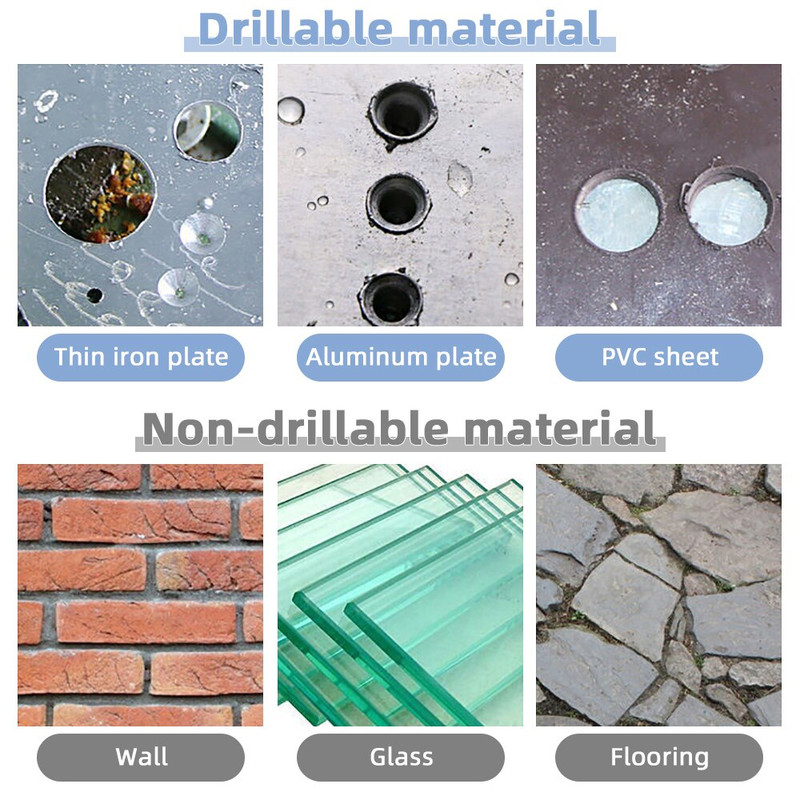 HighSpeed Steel Core Drill Bit Set Straight Groove Step Drill For Wood Metal DIY Hole Cutter Kit 3