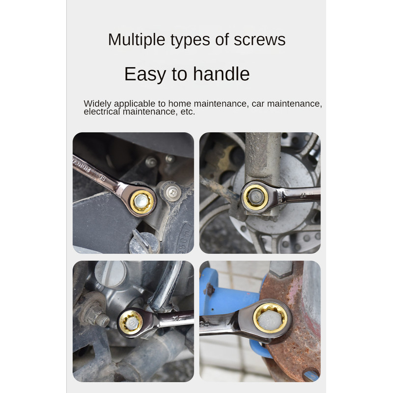 MultiSize Hand Tool Wrench Ratchet Torx Spanner For Mechanical  Auto Repair 4