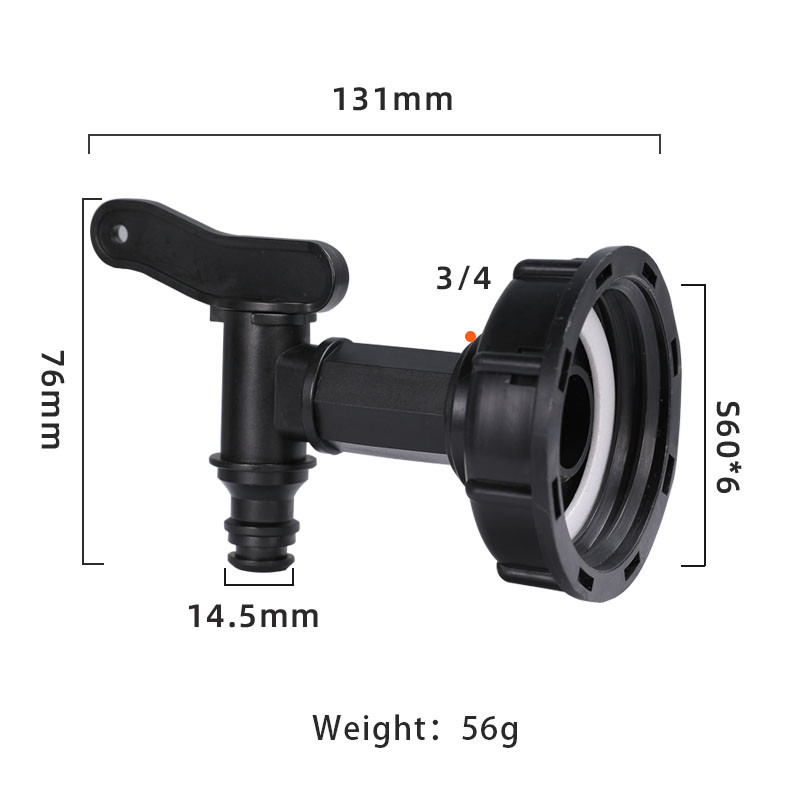 Metal Hose Coupling Water Pipe Fitting Durable IBC Tank Tap Connector For Garden Home Use 8