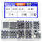 Hex Nylon Insert Self-Locking Nuts Assortment Kit – 200pcs M2-M8 Locknut Set (304 Stainless Steel)