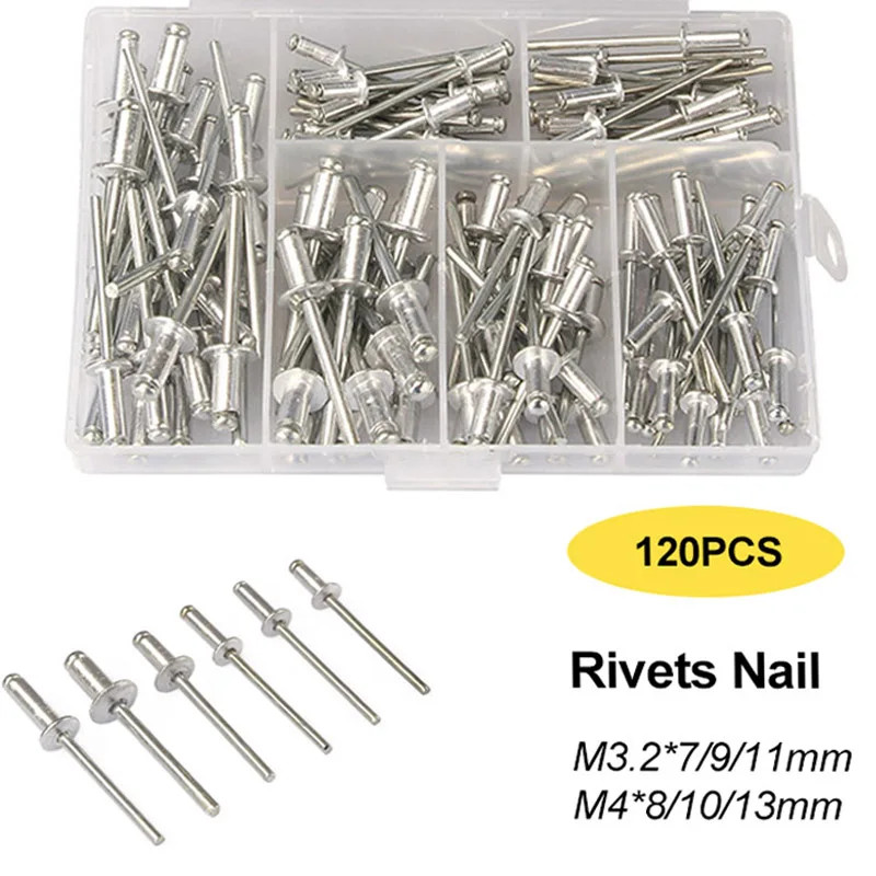 Heavy Duty Aluminum  Steel Pop Rivet Gun Rivet Assortment Set Hand Tools Rivet And Nut Tool 1
