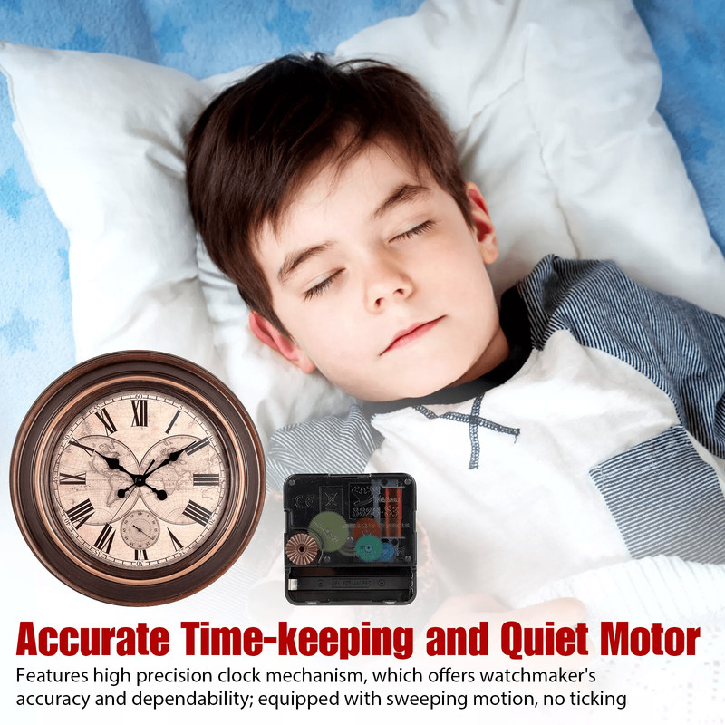 6PCS DIY Wall Quartz Clock Movement Mechanism Kit  Repair Tool Parts For Replacement 3