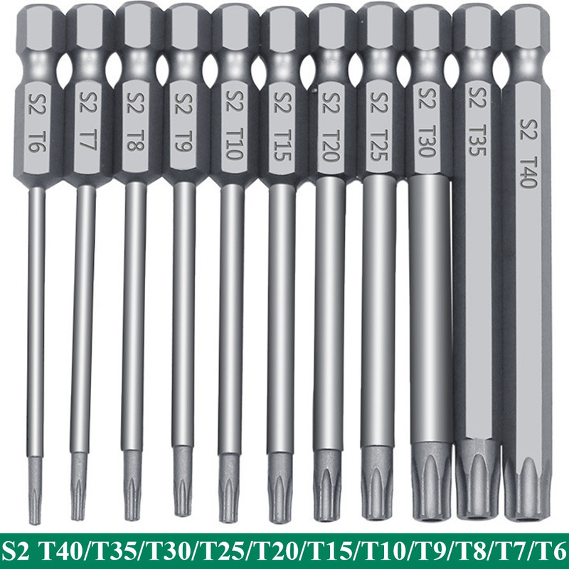 Hex Bit Driver Set – Tamper-Proof Security Screwdriver with Magnetic Drill Bits (50mm/100mm)