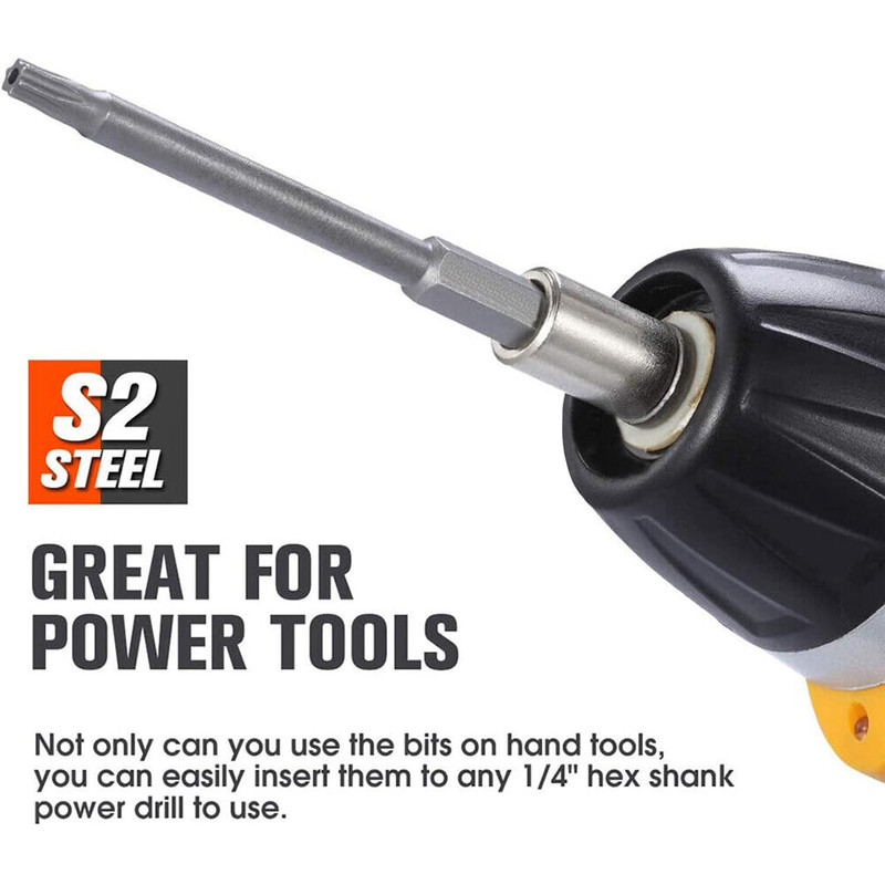 Hex Bit Driver Set – Tamper-Proof Security Screwdriver with Magnetic Drill Bits (50mm/100mm)