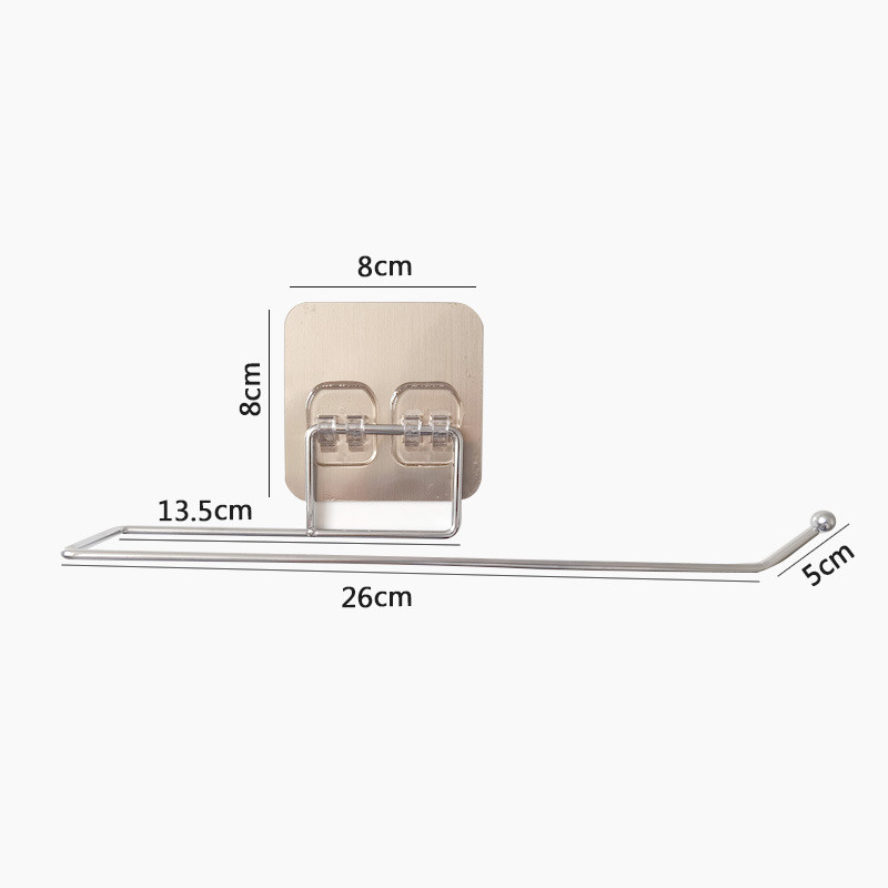 Stainless Steel SelfAdhesive Toilet Paper Towel Holder PunchFree Roll Paper Holder For Kitchen Bat 7